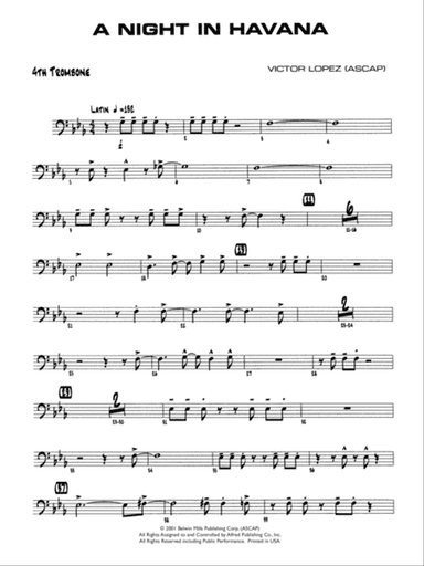 A Night in Havana: 4th Trombone