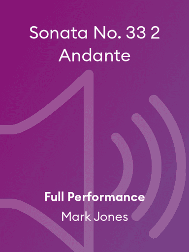 Sonata No. 33 2 Andante