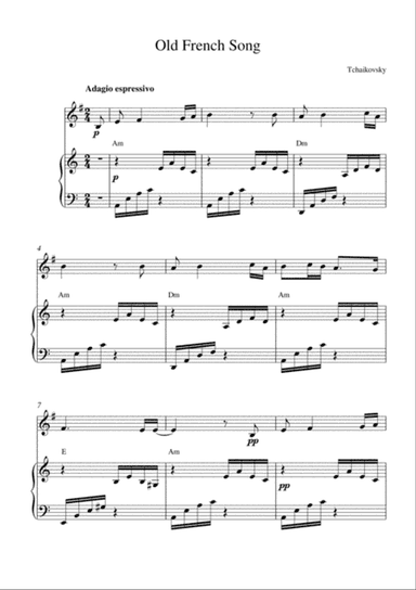 Old French Song (Modern Version)