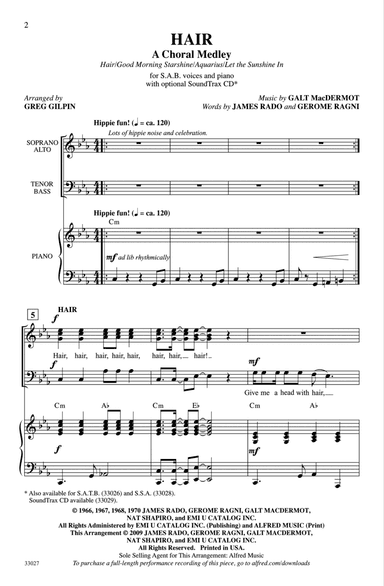 Hair: A Choral Medley