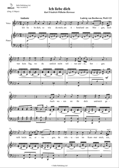 Ich liebe dich, WoO 123 (A-flat Major)