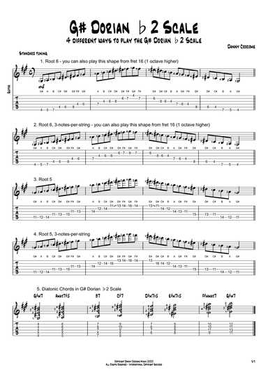 G# Dorian b2 Scale (4 Ways to Play)