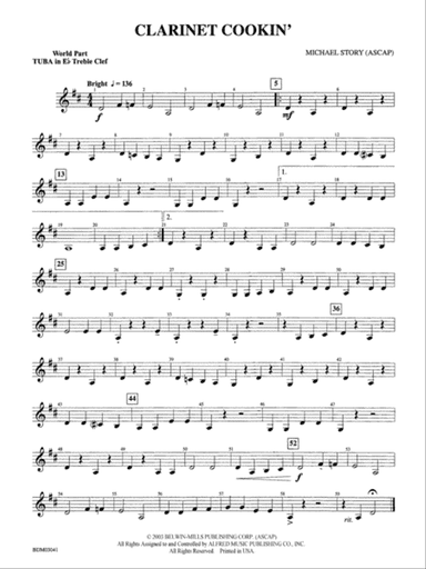 Clarinet Cookin': (wp) E-flat Tuba T.C.