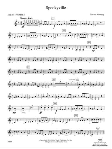 Spookyville: 2nd B-flat Trumpet