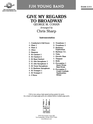 Give My Regards to Broadway: Score