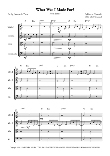 What Was I Made For?