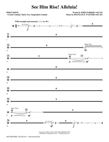 See Him Rise! Alleluia! - Percussion