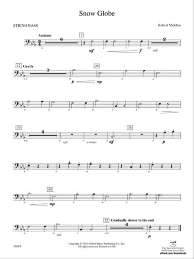 Snow Globe: (wp) String Bass