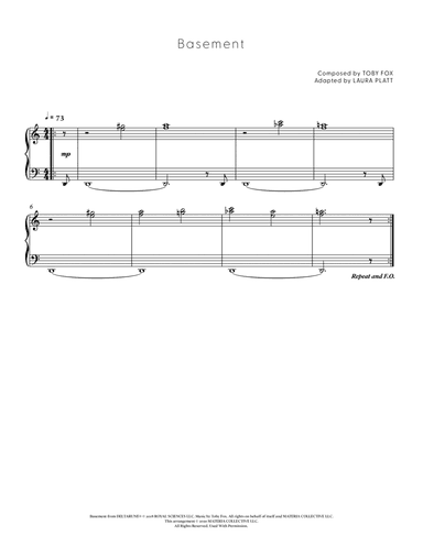 Basement (DELTARUNE - Piano Sheet Music)