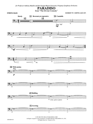 Paradiso (from The Divine Comedy): String Bass