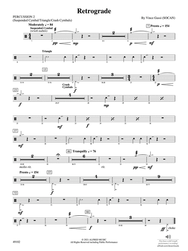 Retrograde: 2nd Percussion