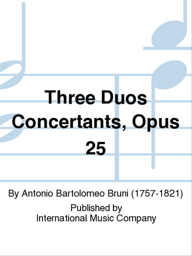 Three Duos Concertants, Opus 25