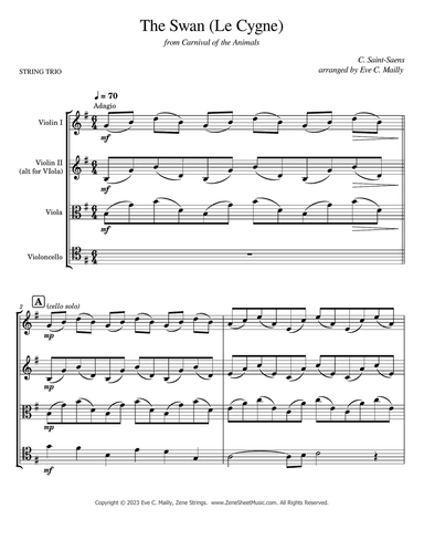 The Swan - from Carnival of the Animals