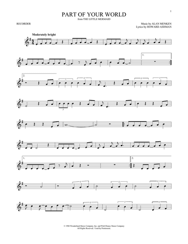 Part Of Your World (from The Little Mermaid)