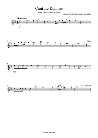 Cantate Domino in D
