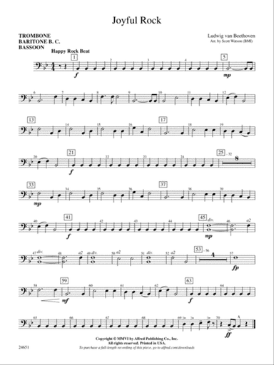 Joyful Rock: 1st Trombone