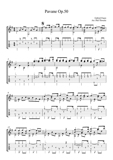 Faure's Pavane Op.50.