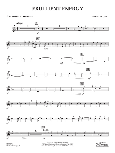 Ebullient Energy - Eb Baritone Saxophone