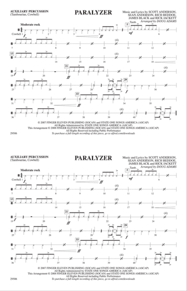 Paralyzer: Auxiliary Percussion
