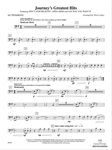 Journey's Greatest Hits: 3rd Trombone