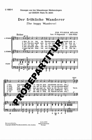 Der fröhliche Wanderer