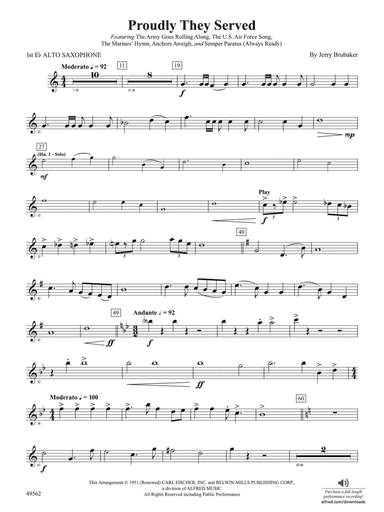 Proudly They Served: E-flat Alto Saxophone