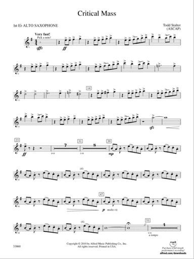 Critical Mass: E-flat Alto Saxophone