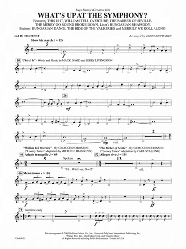 What's Up at the Symphony? (Bugs Bunny's Greatest Hits): 2nd B-flat Trumpet