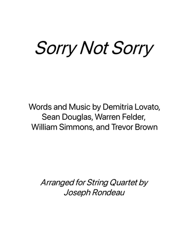 Sorry Not Sorry