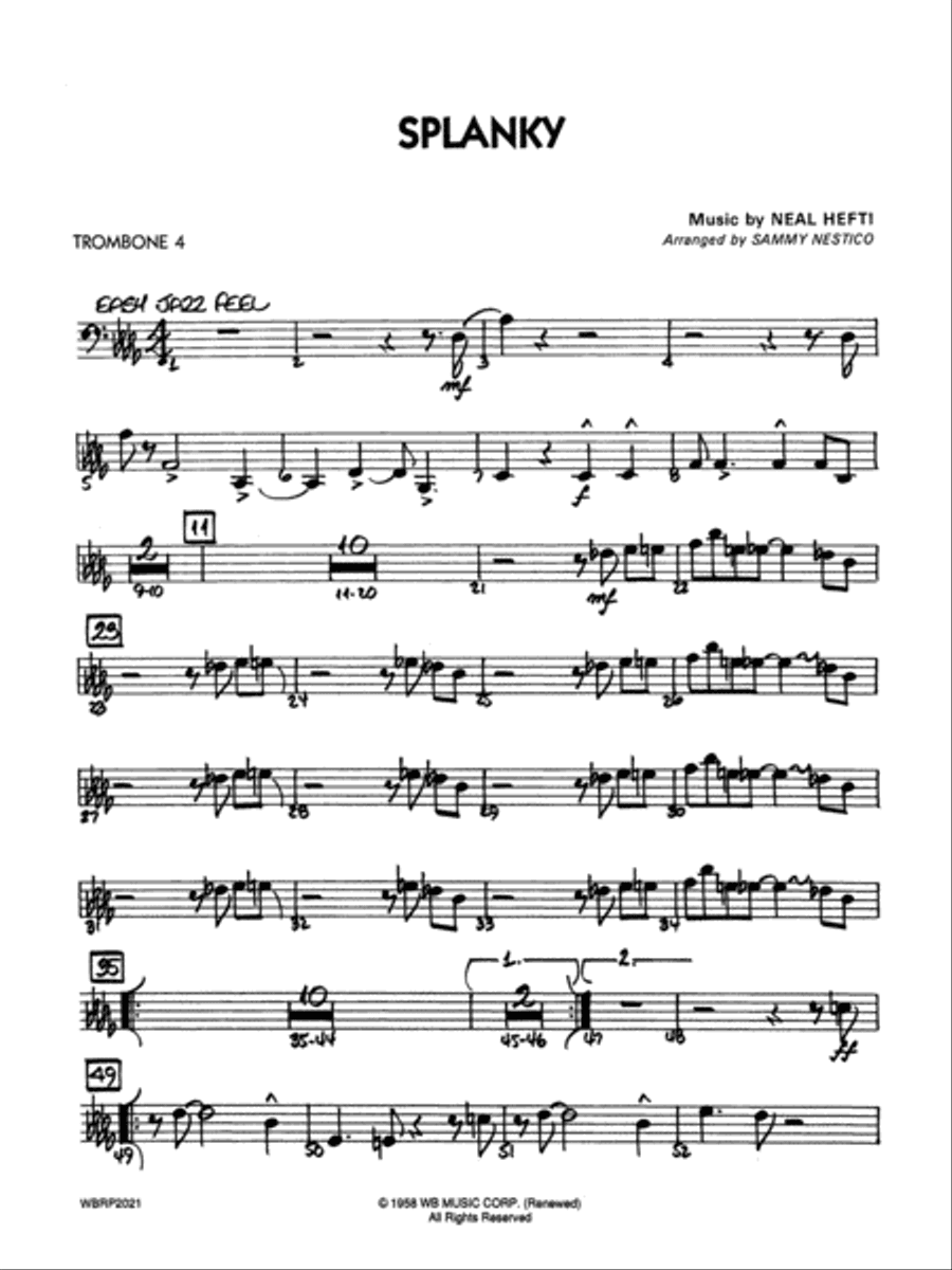 Splanky: 4th Trombone