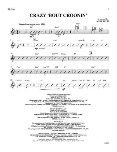 Crazy 'Bout Croonin' (A Medley for Men): Guitar