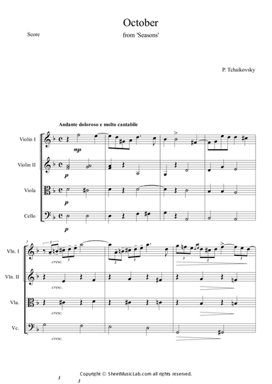 October (from The Seasons)