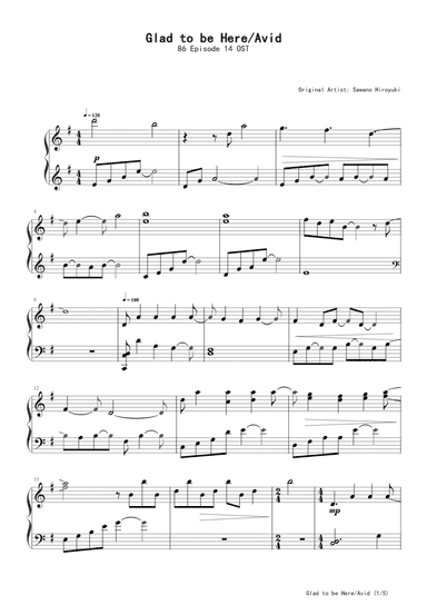 Glad to be Here 《86 Episode 》Avid 14 OST