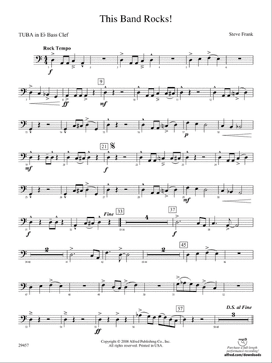 This Band Rocks!: (wp) E-flat Tuba B.C.