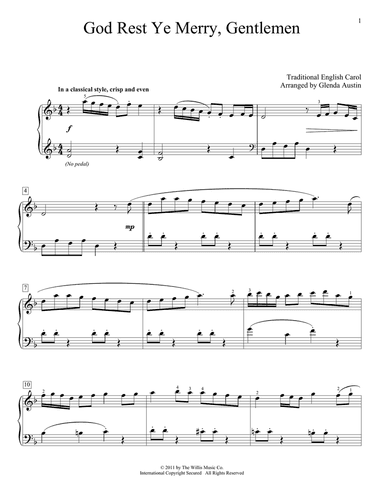 God Rest Ye Merry, Gentlemen (arr. Glenda Austin)