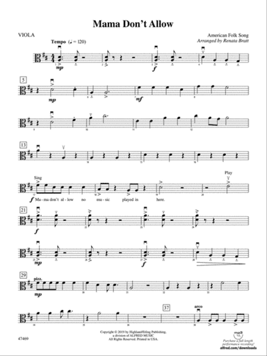Mama Don't Allow: Viola
