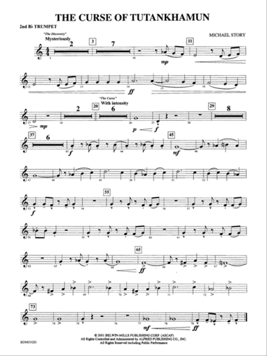 The Curse of Tutankhamun: 2nd B-flat Trumpet