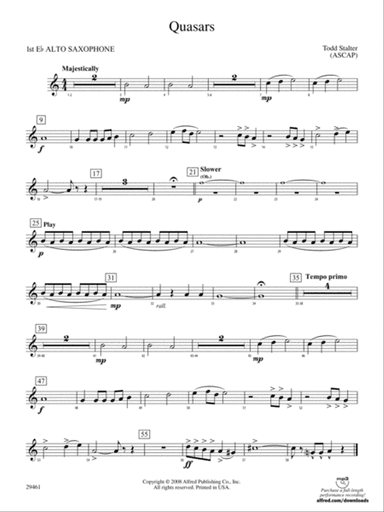 Quasars: E-flat Alto Saxophone