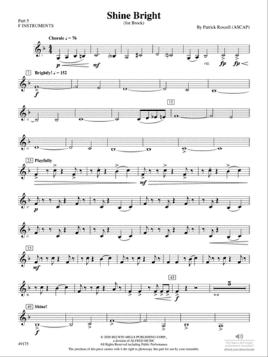 Shine Bright: Part 5 - F Instruments