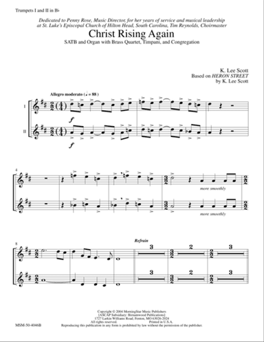 Christ Rising Again (Downloadable Instrumental Parts)