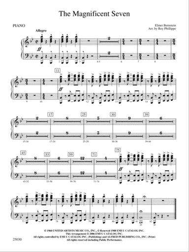The Magnificent Seven: Piano Accompaniment