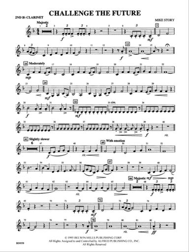 Challenge the Future: 2nd B-flat Clarinet