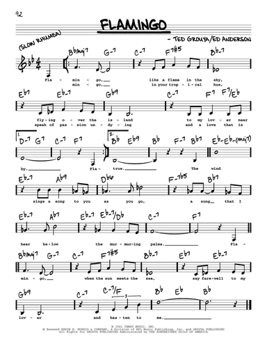 Flamingo (Low Voice)