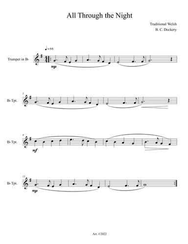 All Through the Night (Trumpet Solo)