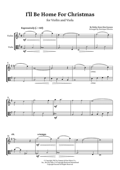 I'll Be Home For Christmas