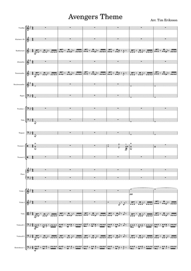 Avengers Theme (Arr Tim Eriksson)