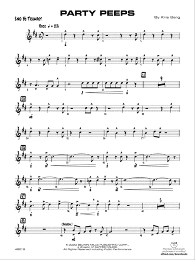 Party Peeps: 2nd B-flat Trumpet