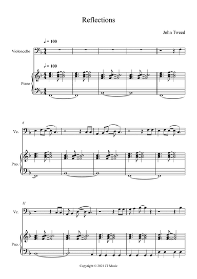 Reflections - Cello and Piano