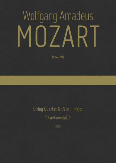 Mozart - String Quartet No.5 in F major, K.158
