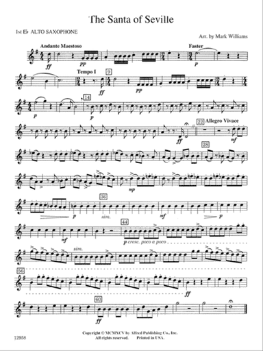 The Santa of Seville: E-flat Alto Saxophone